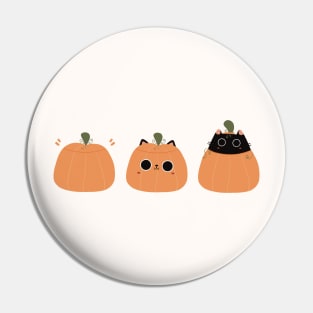 Cat in a pumpkin Pin