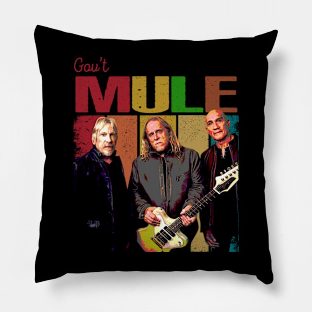 Endless Jam Chronicles Gov't Iconic Music Scenes Apparel Pillow by Black Hole color