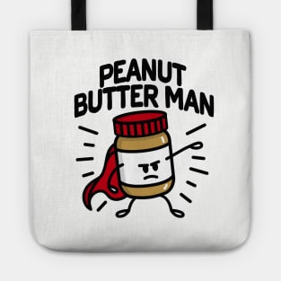 Peanut butter man (place on light background) Tote