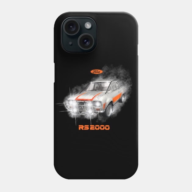 80s Legend Escort RS 2000 Phone Case by MotorManiac