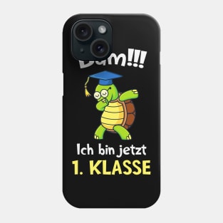 Dabbing Schildkröte 1. Klasee Schulanfang Kinder Phone Case