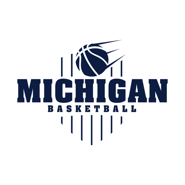 Michigan Basketball by Toogoo