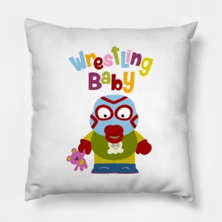 Wrestling Baby Pillow