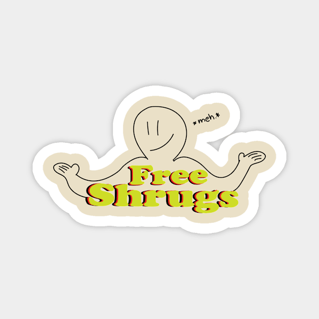 Free Shrugs Magnet by Ninjaroll