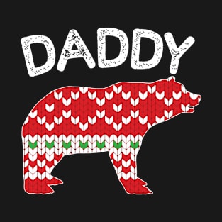 Daddy Bear Matching Christmas Family T-Shirt