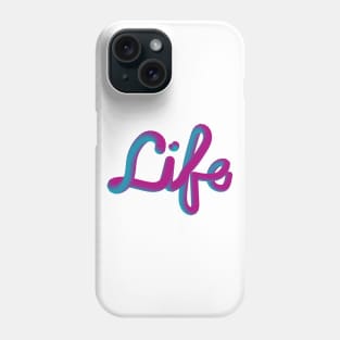 Letras en 3d "life" Phone Case