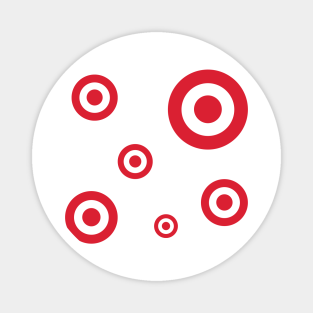 Supplement Dekan overlap Red Target Design Magnets for Sale | TeePublic