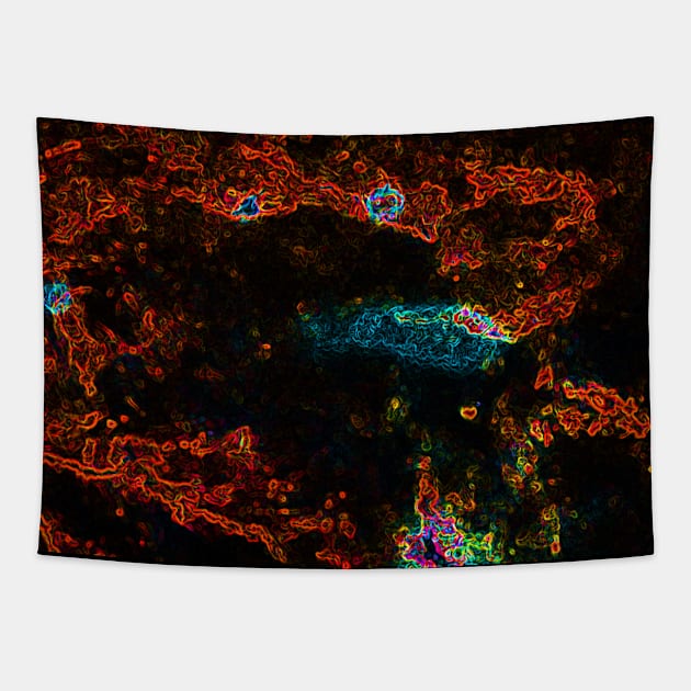 Black Panther Art - Glowing Edges 365 Tapestry by The Black Panther