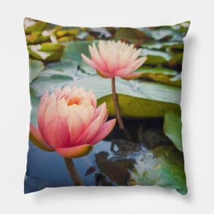 waterlily pond Pillow
