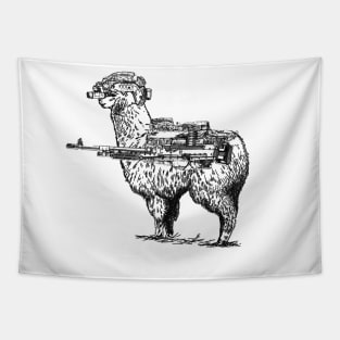 Combat Llama Tapestry