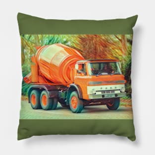 Ford D Series Concrete Mixer Truck Pillow