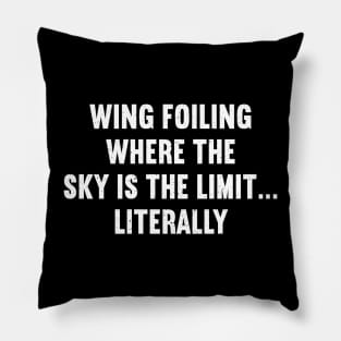 Wing Foiling Where the Sky is the Limit Literally Pillow