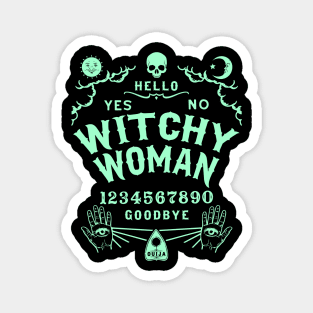 Witchy Woman Wiccan Ouija Board Magnet