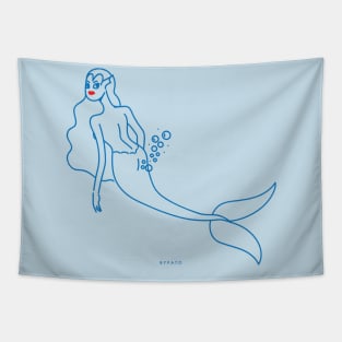 Mermaid bubbles Tapestry