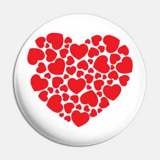 Hearts in a Heart Pin