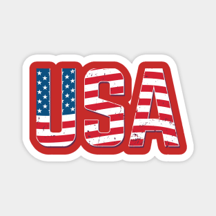 USA Flag retro Magnet