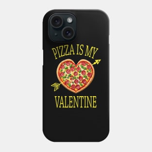 Pizza Heart Is My Valentine Funny Tee Boys Girls Kids Gift Phone Case