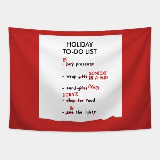 Holiday List Tapestry