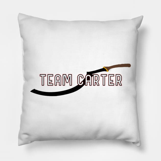 Team Carter! Pillow by A Dose of Fran