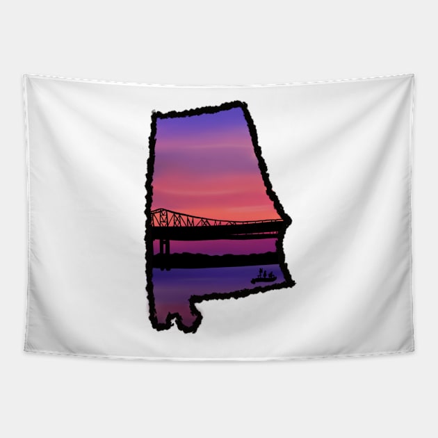 Alabama Sunset Tapestry by notastranger