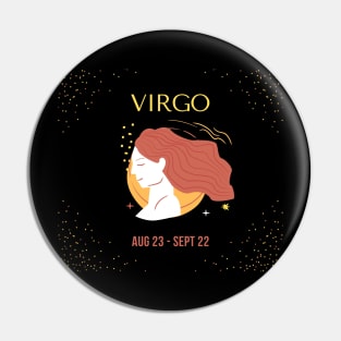 Zodiac Virgo Pin