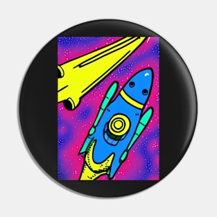 SIMPLE COMIC STYLE SPACESHIPS Pin