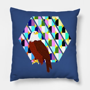 Mid Century Modern Eagle Pillow