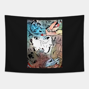 Miro meets Chagall (David and Bathsheba) Tapestry