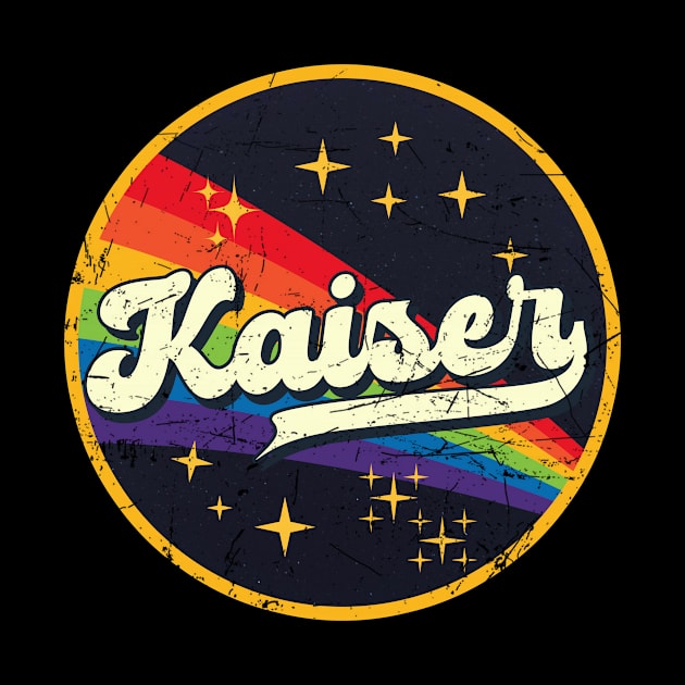 Kaiser // Rainbow In Space Vintage Grunge-Style by LMW Art