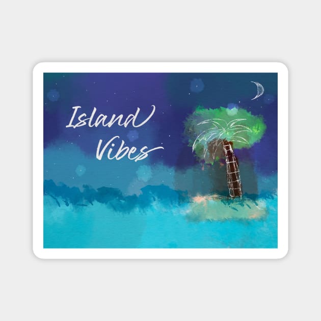 Island vibes Magnet by Blaze Designs