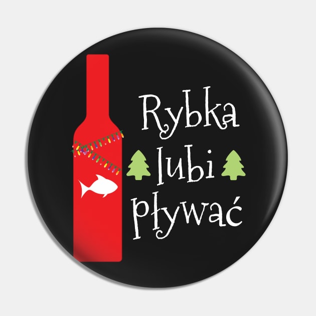 Rybka lubi pływać Polish Christmas with Vodka Pin by Gifafun