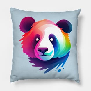 Colorful Panda Wave Pillow