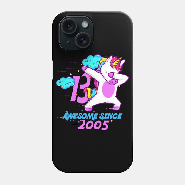 Dabbing Unicorn - Awesome since 2005 Phone Case by Xizin Gao