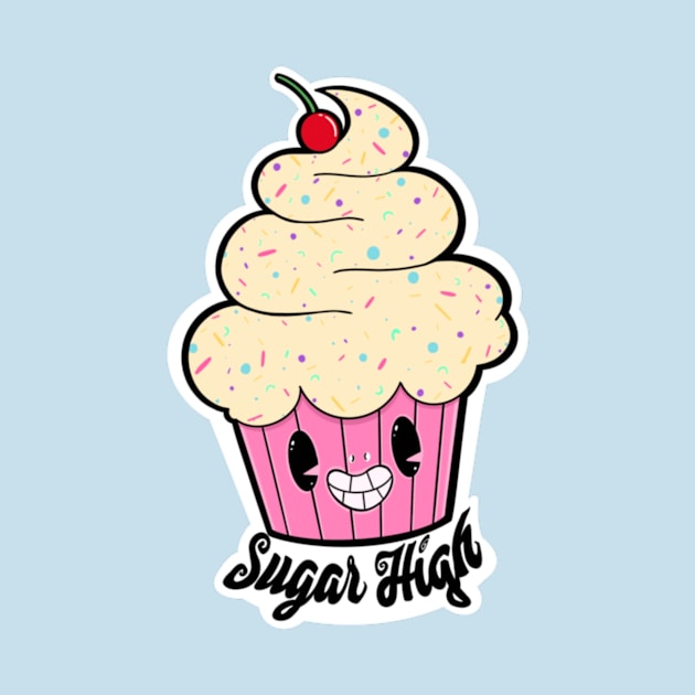 Sugar High Cupcake by tonka