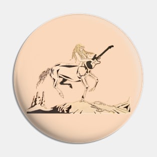 centaur guitar rocking Pin