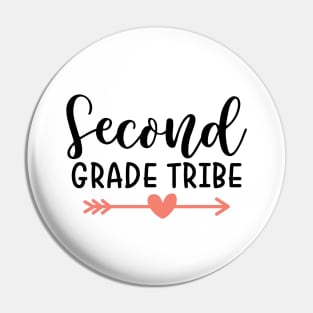 Second Grade Tribe Funny Kids School Back to School Pin