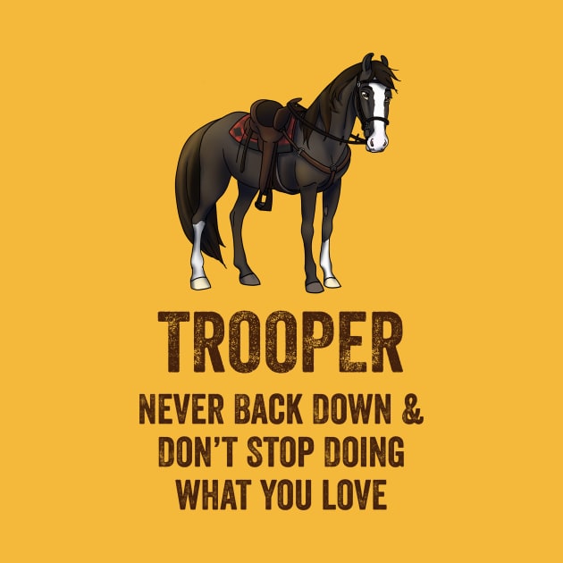 Fancy Forest Farm • Trooper - Never Back Down • Dark Text by FalconArt