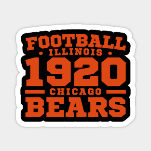 Football Illinois 1920 Chicago Bears Magnet