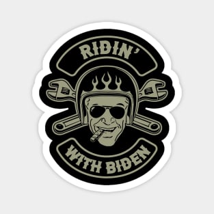 Ridin' With Biden Motorcycle Biker Club - Biden 2020 Magnet