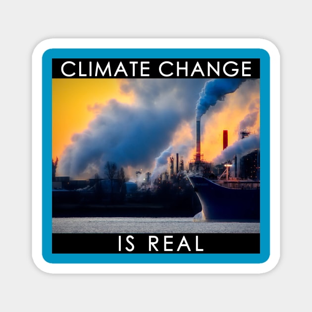 Climate Change is Real #2 Magnet by Go Ask Alice Psychedelic Threads