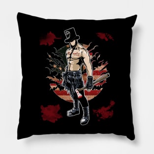 Abraham Lincoln mythical nightmare creature hunter with axe Pillow