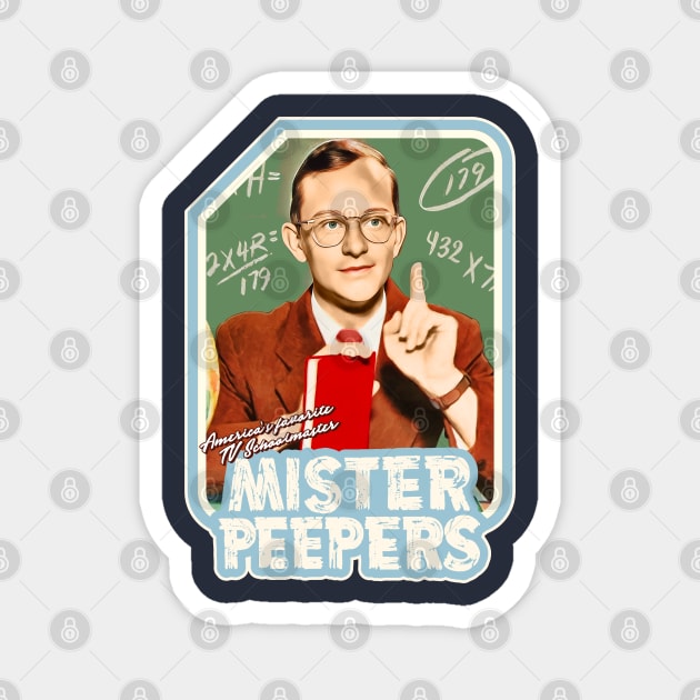 Mister Peepers 50s TV Schoolmaster Magnet by darklordpug