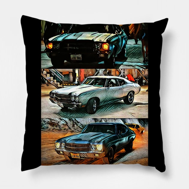 Chevrolet Chevel SS Pillow by d1a2n3i4l5