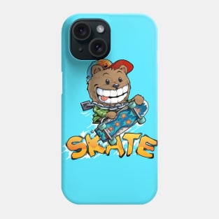 Skater bear Phone Case
