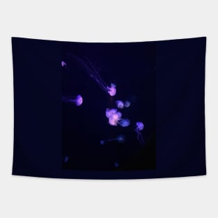 Underwater Glowing Fish Tapestry