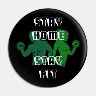 Stay home stay fit 003 Pin