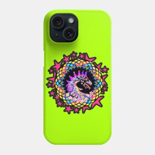 Pink Star Dragon Flower of Life Sacred Geometry Graphic Phone Case