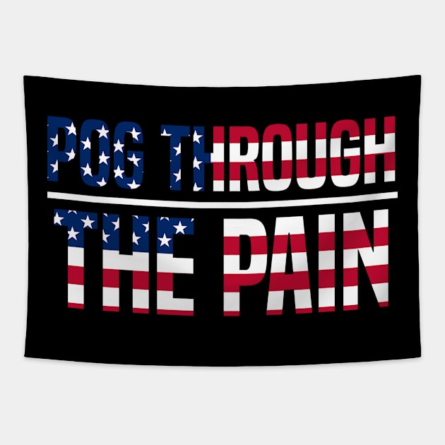 Pog Through The Pain Tapestry by Color Fluffy