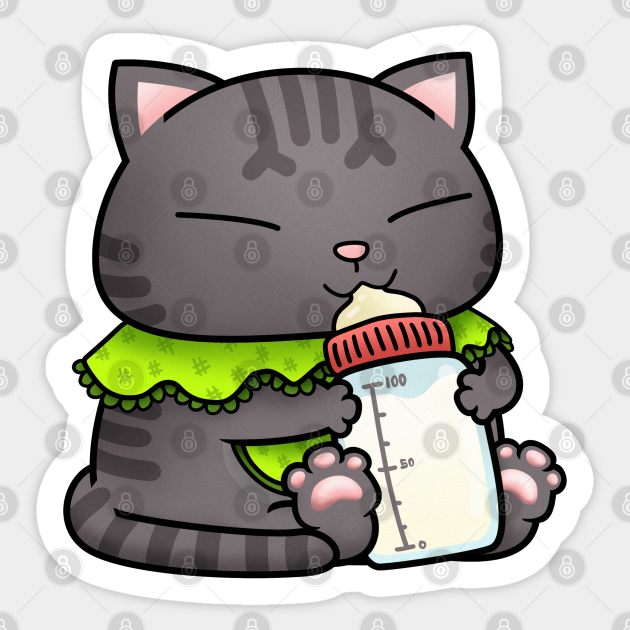 Cute Tabby Baby Cat - Baby Cat - Sticker | TeePublic Cute Tabby Baby Cat - Baby Cat - Sticker | TeePublic