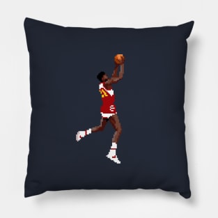 Dominique Wilkins Pixel Dunk Pillow